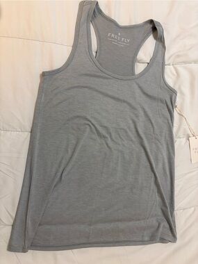 Free Fly Women's Grey Racerback Tank